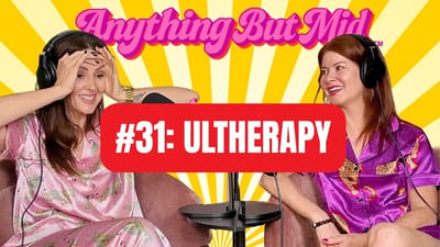 Amy Edwards and Whitney Stropp of Anything But Mid discussing Ultherapy skin tightening