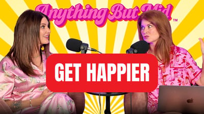 Amy Edwards and Whitney Stropp of Anything But Mid discussing actionable steps for happiness