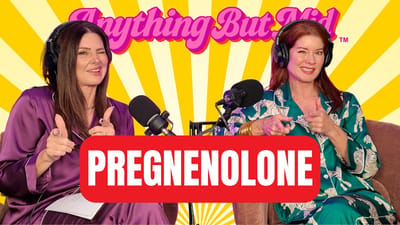 Amy Edwards and Whitney Stropp of Anything But Mid discussing pregnenolone for midlife women