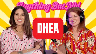Amy Edwards and Whitney Stropp of Anything But Mid discussing the hormone DHEA and its effects