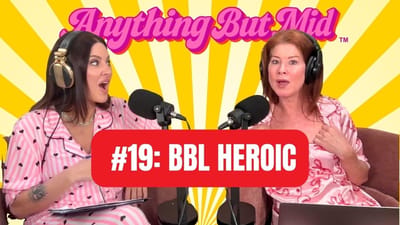 Amy Edwards and Whitney Stropp of Anything But Mid discussing BBL Heroic light therapy and skin rejuvenation