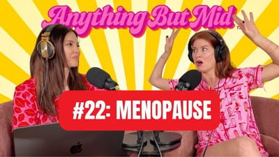 Amy Edwards and Whitney Stropp of Anything But Mid discussing menopause and aging